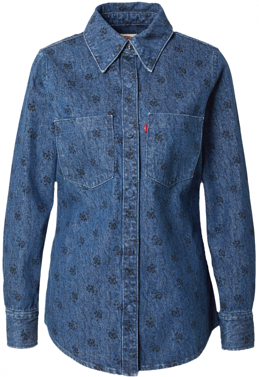 LEVI'S ® Blúzka 'Wellthread'  modrá denim / čierna