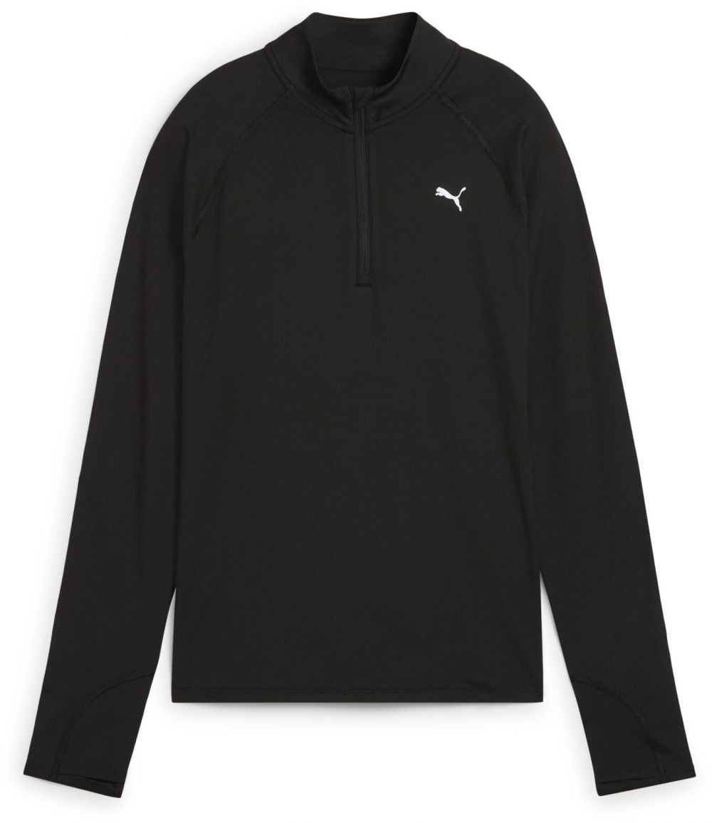 PUMA Funkčné tričko 'Run Velocity'  čierna / biela