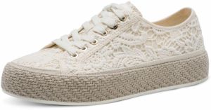 Tamaris Nízke tenisky  zlatá / biela ako vlna