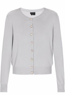 DreiMaster Klassik Kardigán 'Classic Look'  sivá / strieborná