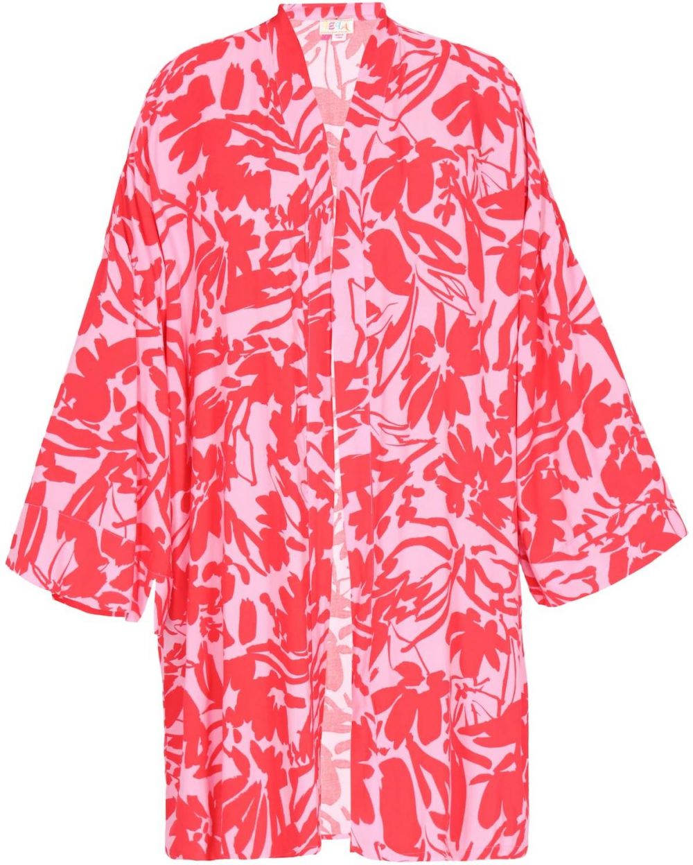 IZIA Kimono  staroružová / svetločervená