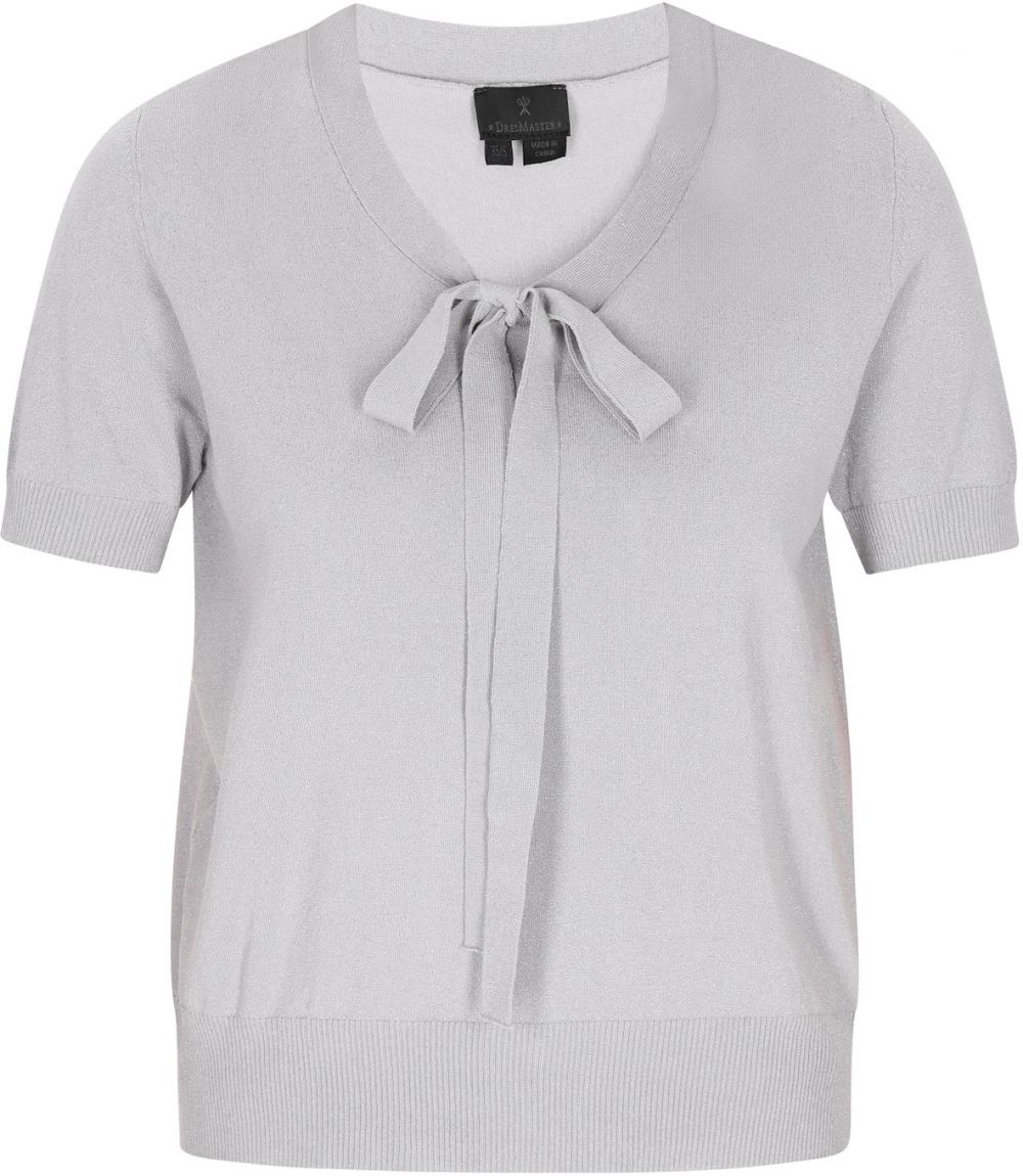 DreiMaster Klassik Sveter 'Classic Look'  striebornosivá