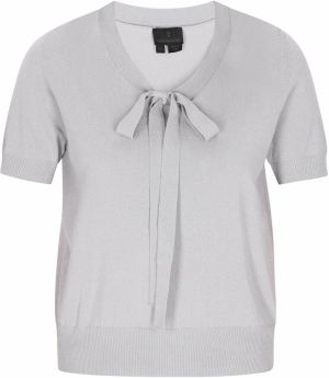 DreiMaster Klassik Sveter 'Classic Look'  striebornosivá