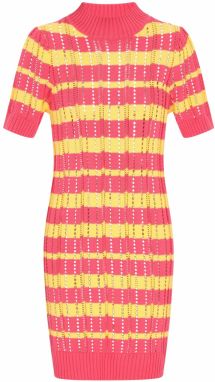 IZIA Pletené šaty 'Boho'  žltá / oranžová