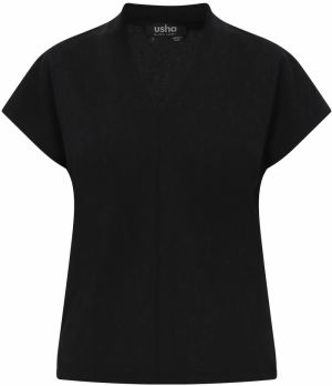 usha BLACK LABEL Blúzka 'Classic Look'  čierna