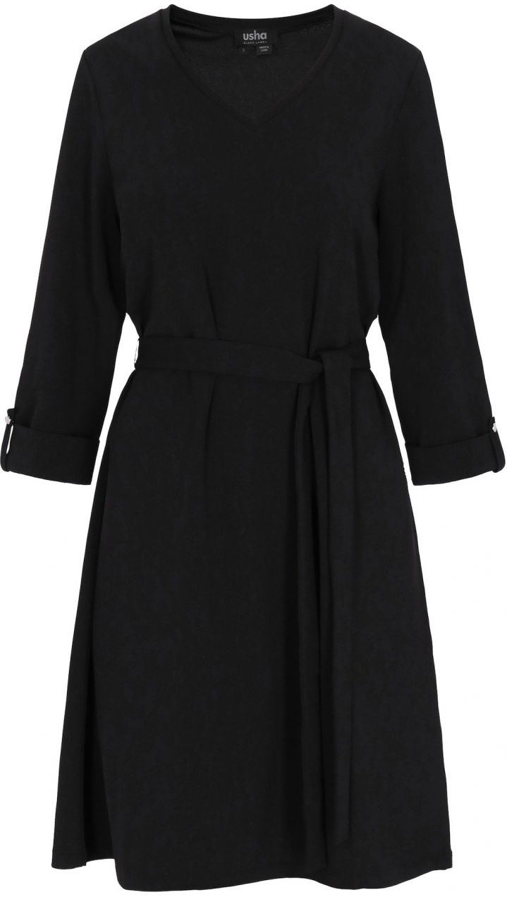 usha BLACK LABEL Šaty 'Classic Look'  čierna
