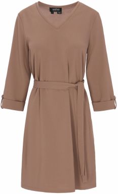 usha BLACK LABEL Šaty 'Classic Look'  tmavobéžová