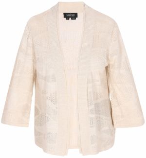 usha BLACK LABEL Kardigán 'Fashion Look'  šedobiela