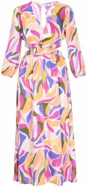 IZIA Šaty 'Fashion Look'  béžová / kráľovská modrá / zelená / levanduľová