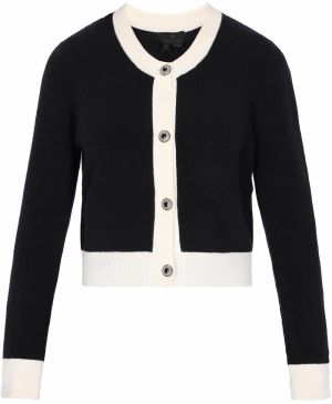 DreiMaster Klassik Kardigán 'Classic Look'  námornícka modrá / biela