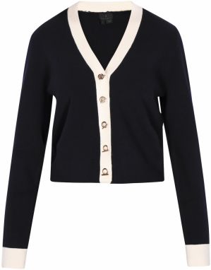 DreiMaster Klassik Kardigán 'Classic Look'  námornícka modrá / biela ako vlna