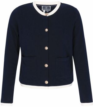 DreiMaster Maritim Kardigán  námornícka modrá / biela