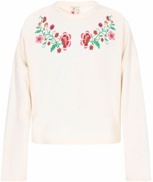 IZIA Mikina 'Boho'  svetlobéžová / zelená / ružová / červená