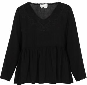 Usha Blúzka 'Everyday Fashion'  čierna