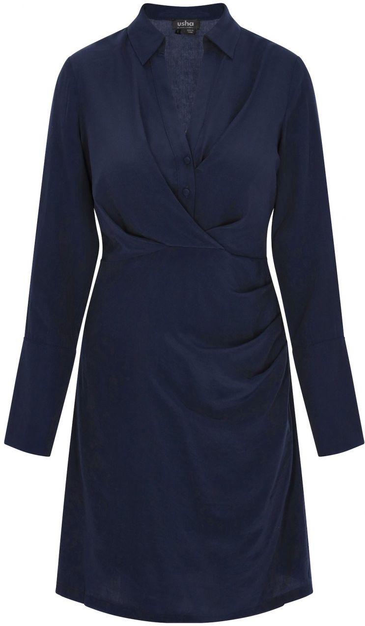 usha BLACK LABEL Šaty 'Fashion Look'  námornícka modrá