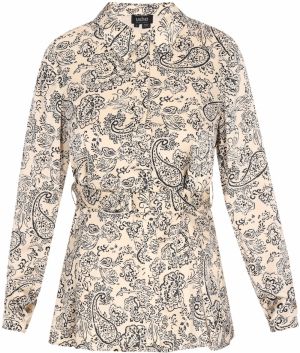 usha BLACK LABEL Blúzka 'Fashion Look'  krémová / čierna