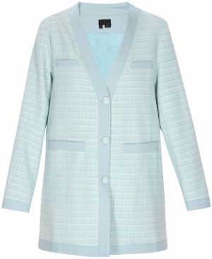 DreiMaster Klassik Prechodný kabát 'Classic Look'  pastelovo modrá