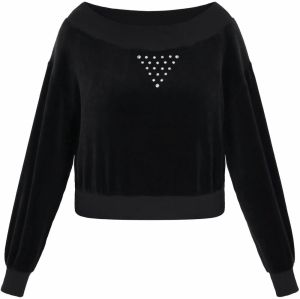 faina Mikina 'Fashion Look'  čierna / strieborná