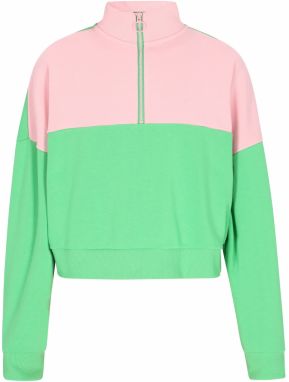myMo ATHLSR Mikina 'Comfy'  svetlozelená / ružová