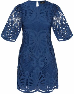faina Kokteilové šaty 'Fashion Look'  enciánová