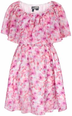 DreiMaster Vintage Šaty  ružová / fuksia / ružová / biela