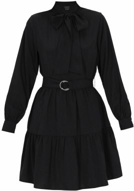 DreiMaster Klassik Košeľové šaty 'Classic Look'  čierna