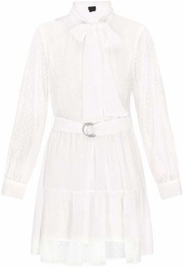 DreiMaster Klassik Košeľové šaty 'Classic Look'  biela
