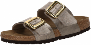 BIRKENSTOCK Šľapky 'Sydney Cushion Buckle'  tmavošedá