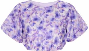 DreiMaster Vintage Blúzka  fialová / tmavofialová / staroružová / biela