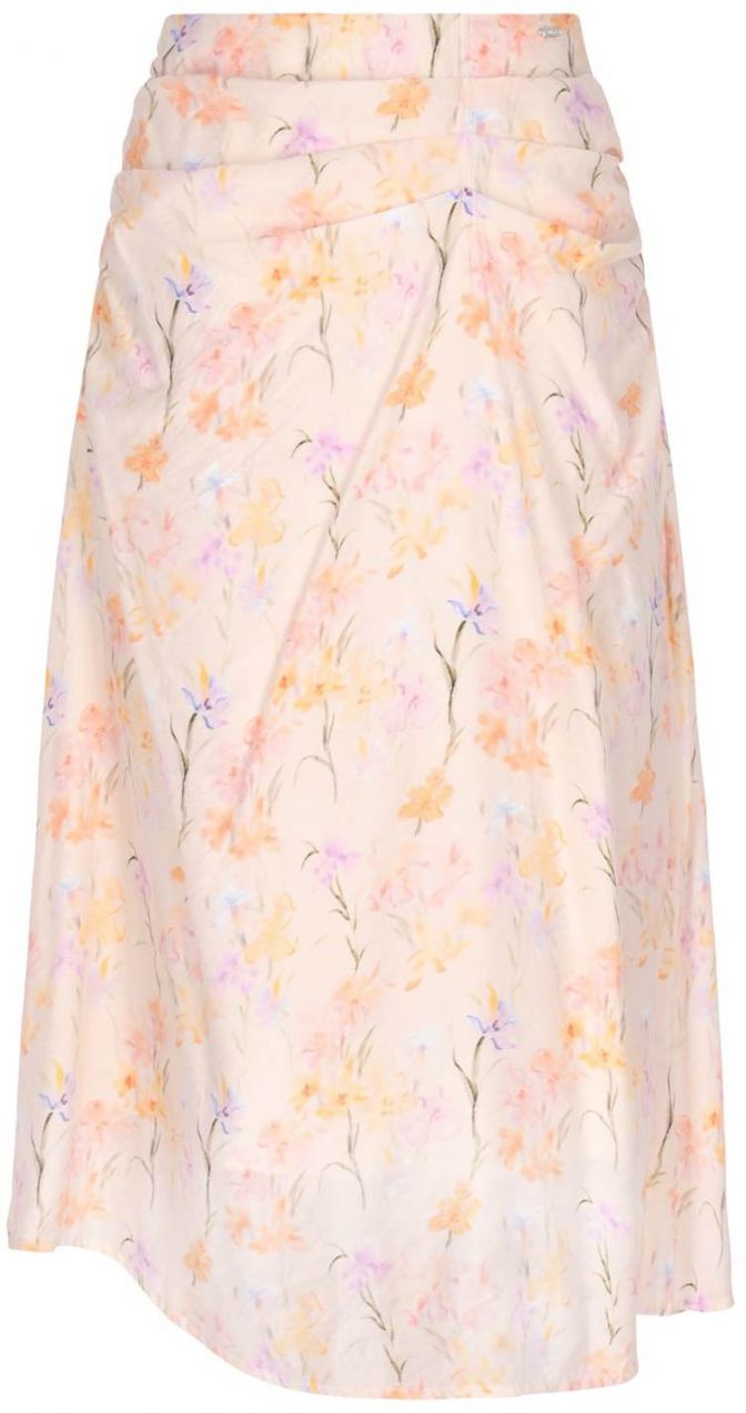 DreiMaster Vintage Sukňa 'Vintage'  fialová / oranžová / marhuľová / ružová