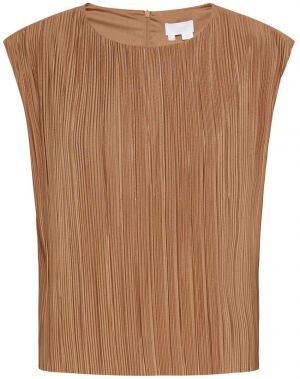 usha WHITE LABEL Blúzka 'Everyday Fashion'  farba ťavej srsti