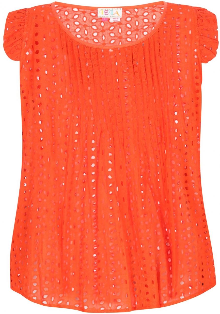 IZIA Top 'Boho'  tmavooranžová