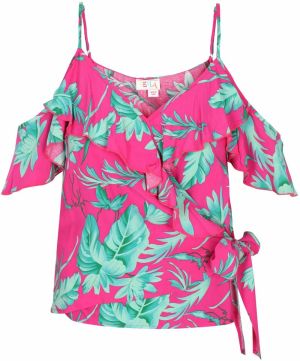IZIA Top 'Fashion Look'  smaragdová / mätová / ružová