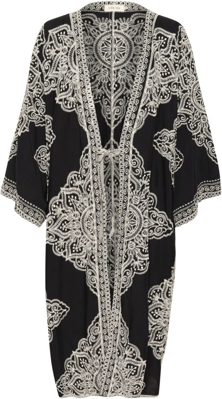 Cream Kimono 'CRTyla'  tmelová / čierna