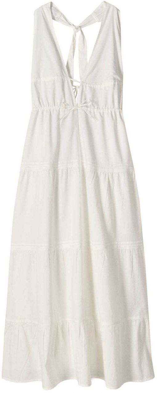 Bershka Letné šaty  šedobiela