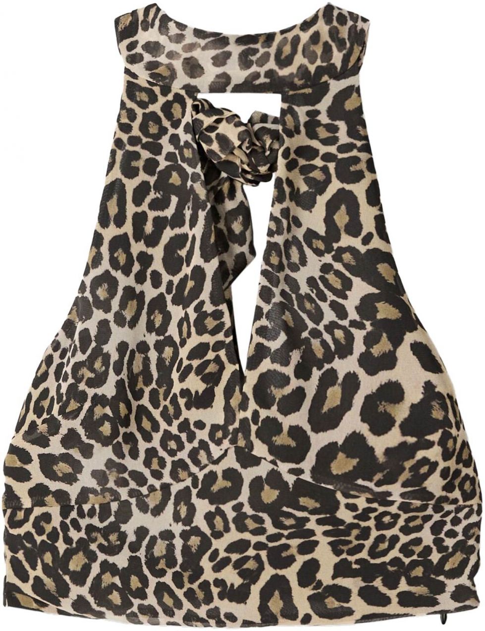 Bershka Top  béžová / brokátová / čierna