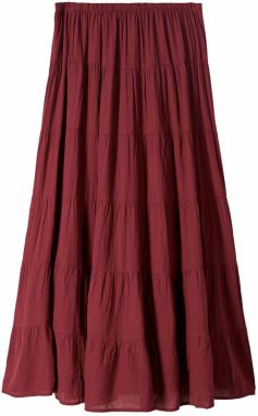 Bershka Sukňa  burgundská