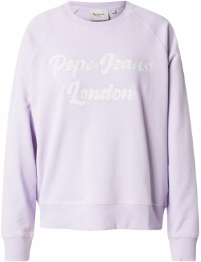 Pepe Jeans Mikina 'Alison'  fialová / biela
