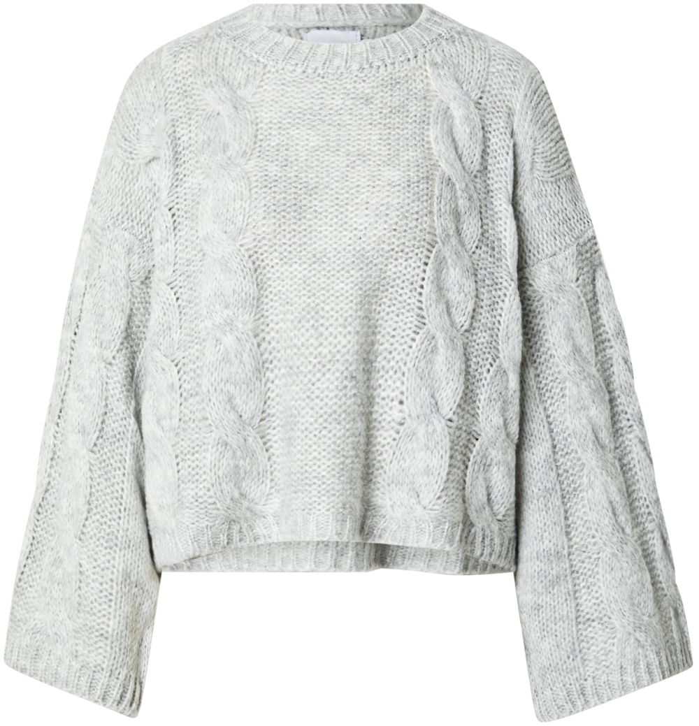 Noella Oversize sveter 'Lyza'  svetlosivá