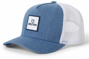 Brixton Čiapka 'ALPHA'  modrá denim / biela