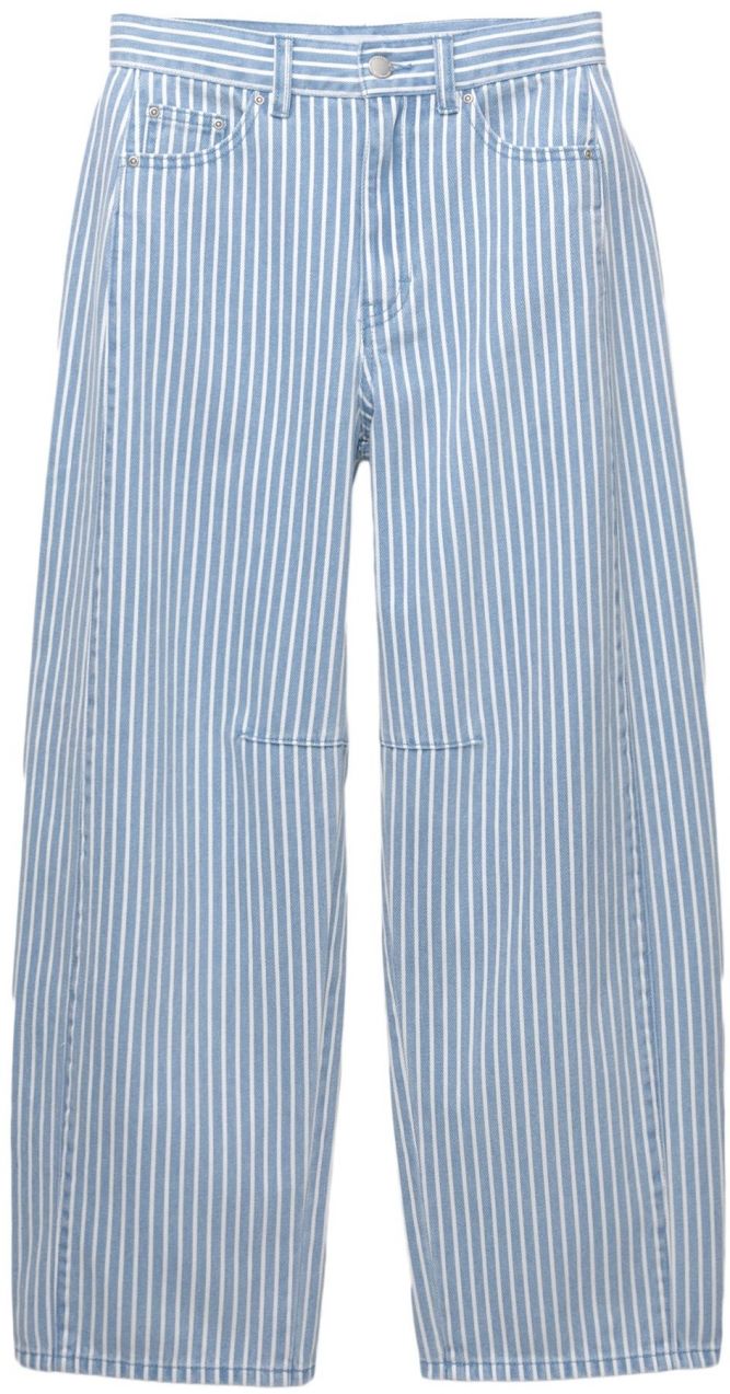 Pull&Bear Džínsy  modrá denim / biela
