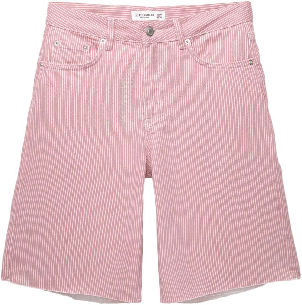 Pull&Bear Džínsy  červená / biela