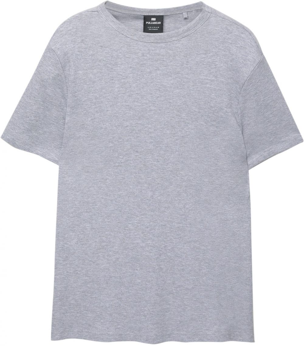 Pull&Bear Tričko  sivá melírovaná