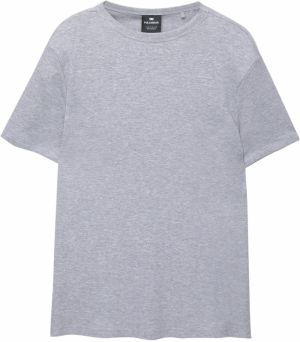Pull&Bear Tričko  sivá melírovaná