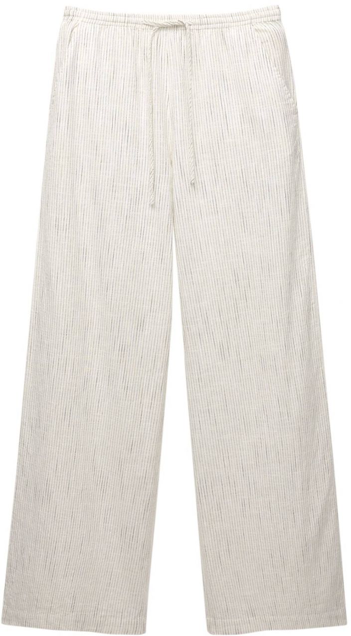 Pull&Bear Nohavice  svetlobéžová / čierna