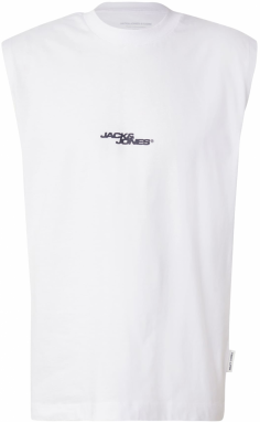 JACK & JONES Tričko 'JCOSAGO'  rosé / čierna / biela