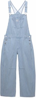Pull&Bear Rifle na traky  modrá denim / biela