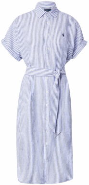 Polo Ralph Lauren Košeľové šaty  modrá / biela