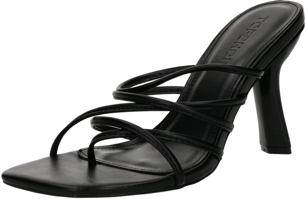 TOPSHOP Žabky 'Foxy'  čierna