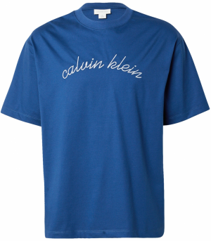 Calvin Klein Jeans Tričko  enciánová / biela